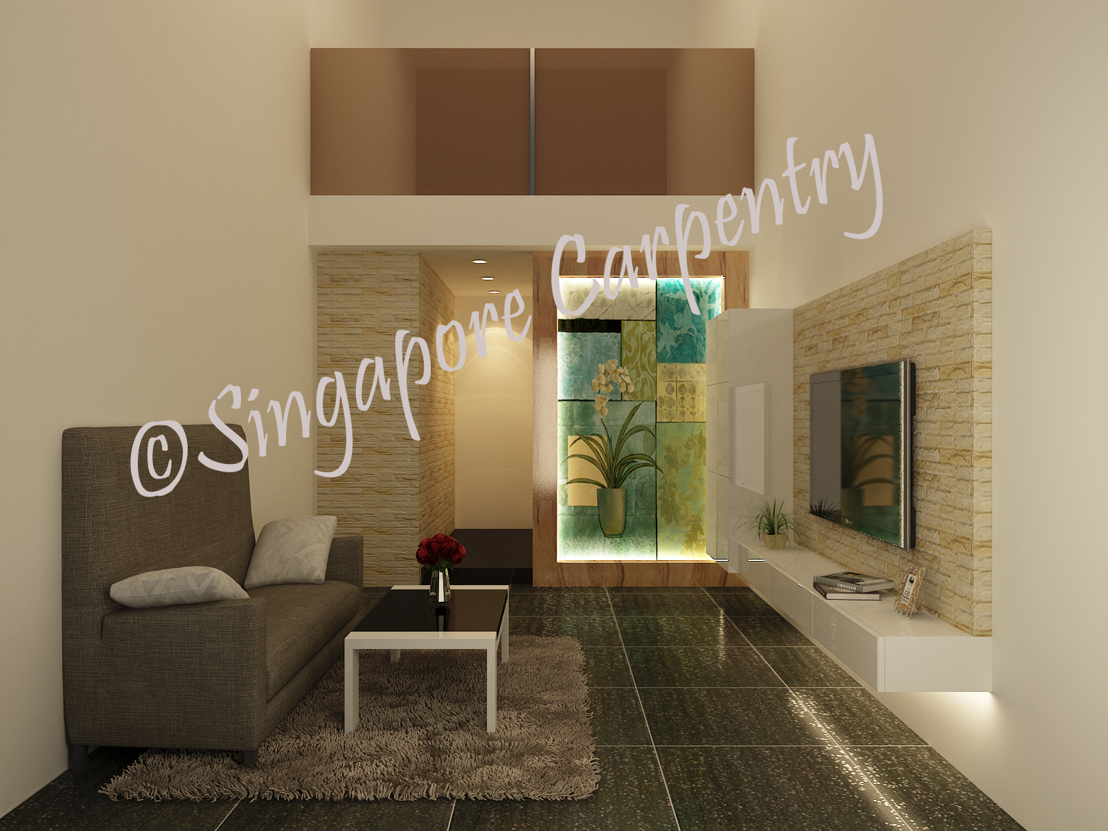 living room singapore carpentry